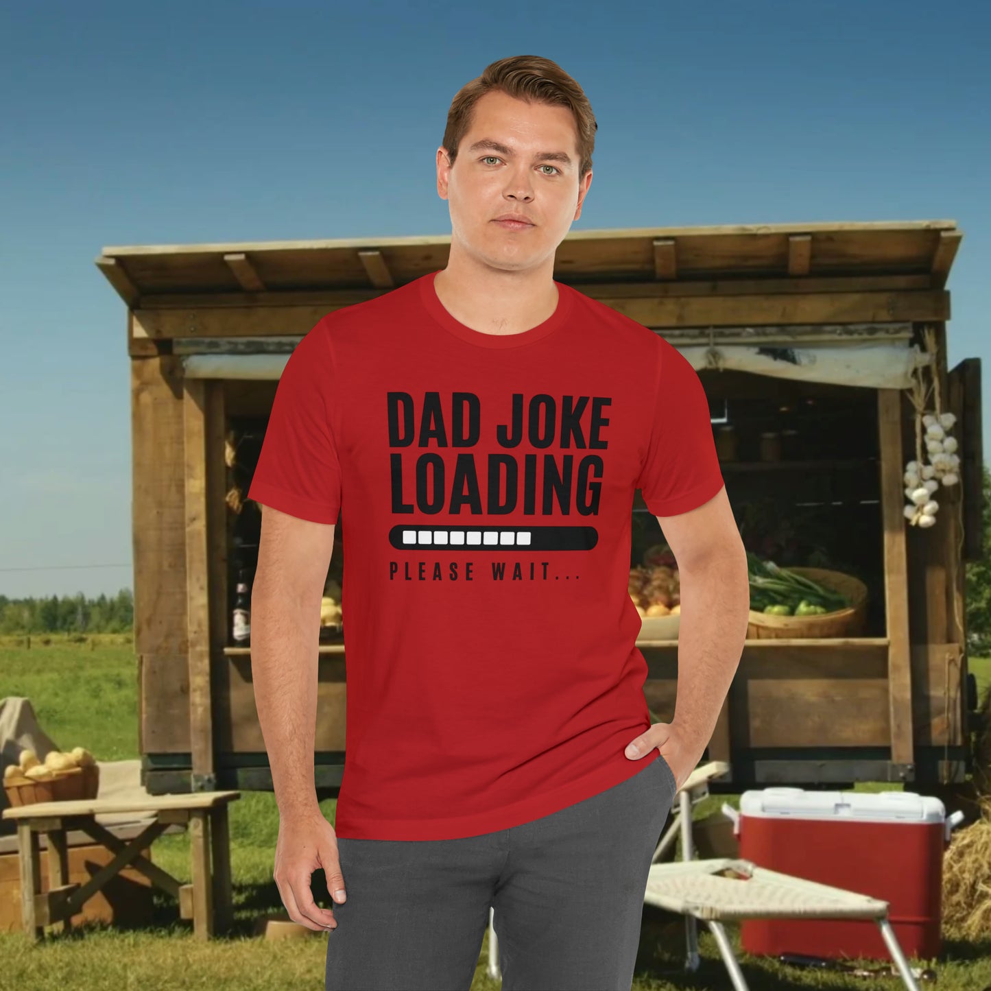 Dad Joke Loading Please Wait / Unisex Jersey Short Sleeve Tee