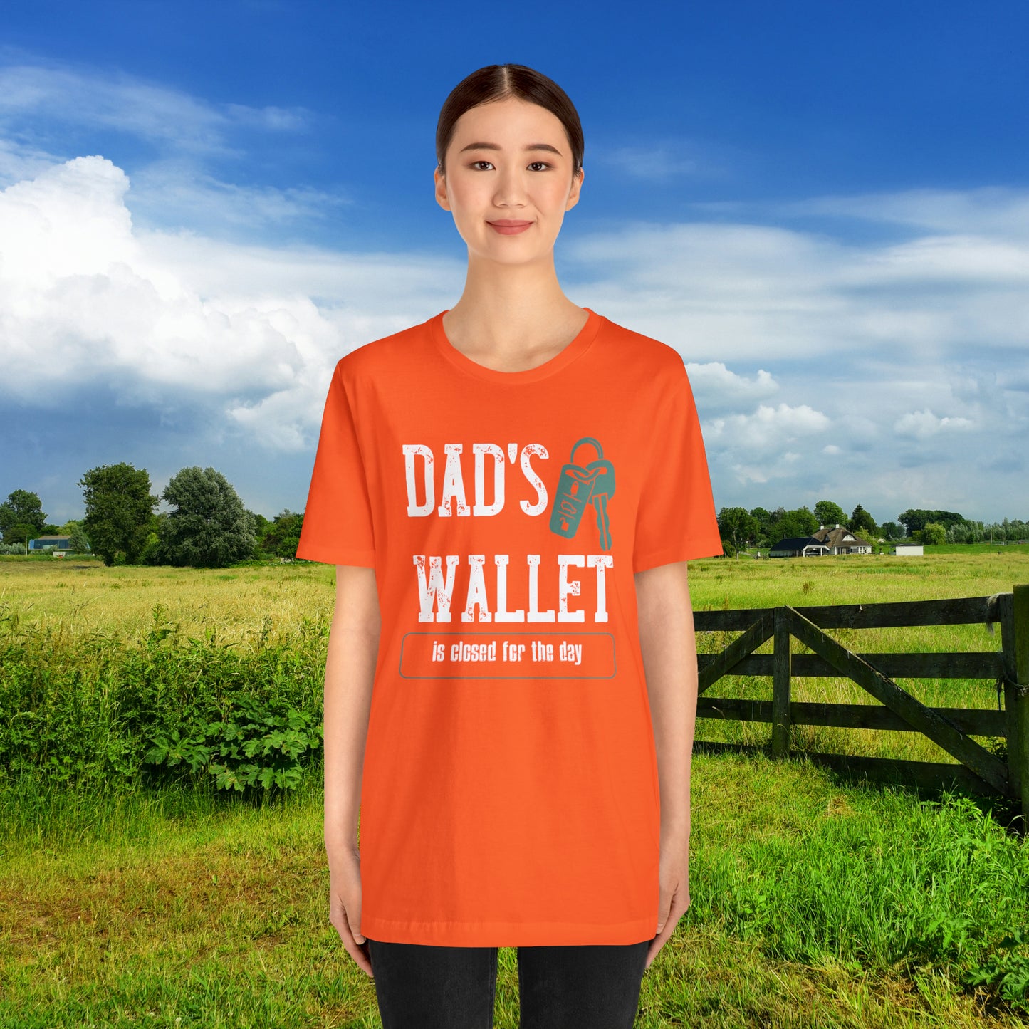 Dad's Wallet Is Closed For the Day /Unisex Jersey Short Sleeve Tee