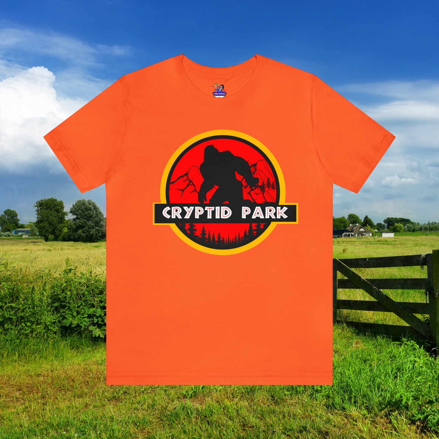 Cryptid Park Series Presents Bigfoot Unisex Jersey Short Sleeve Tee