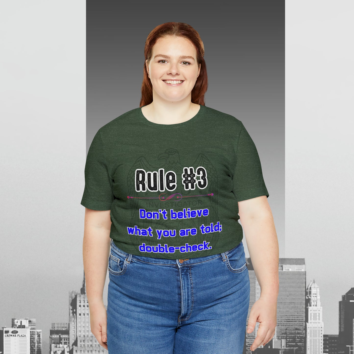 Rules of Gibbs #3 Don't Believe what you are told Unisex Jersey Short Sleeve Tee