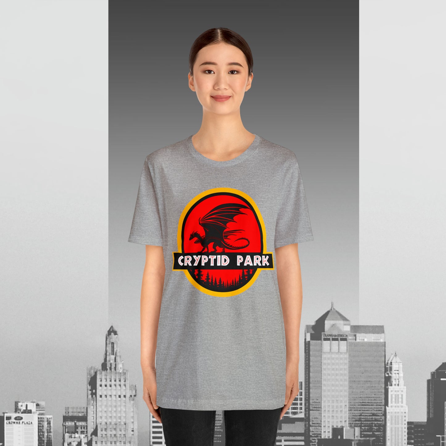 Cryptid Park Series Present The Dragon Unisex Jersey Short Sleeve Tee