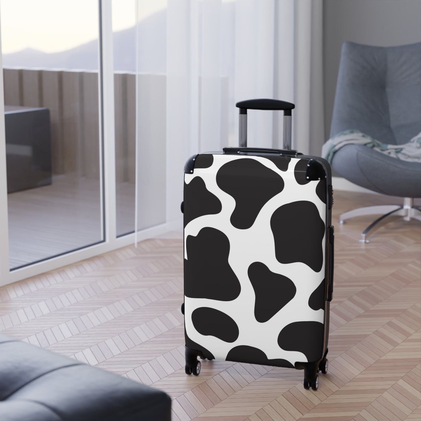 Cow Print Suitcase