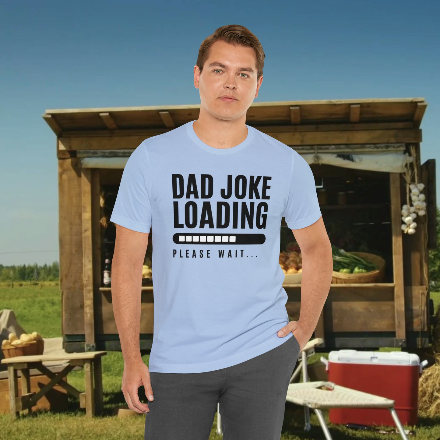 Dad Joke Loading Please Wait / Unisex Jersey Short Sleeve Tee