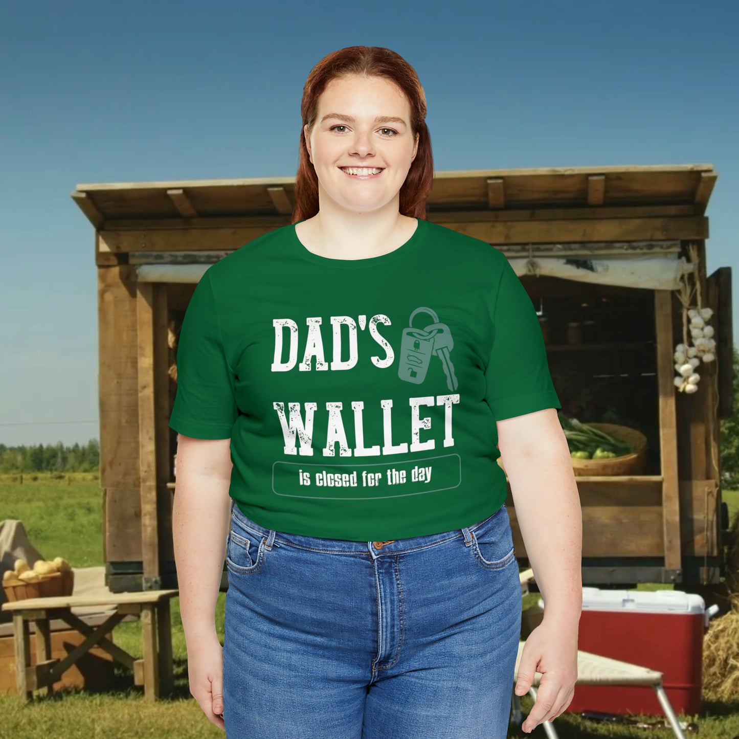 Dad's Wallet Is Closed For the Day /Unisex Jersey Short Sleeve Tee