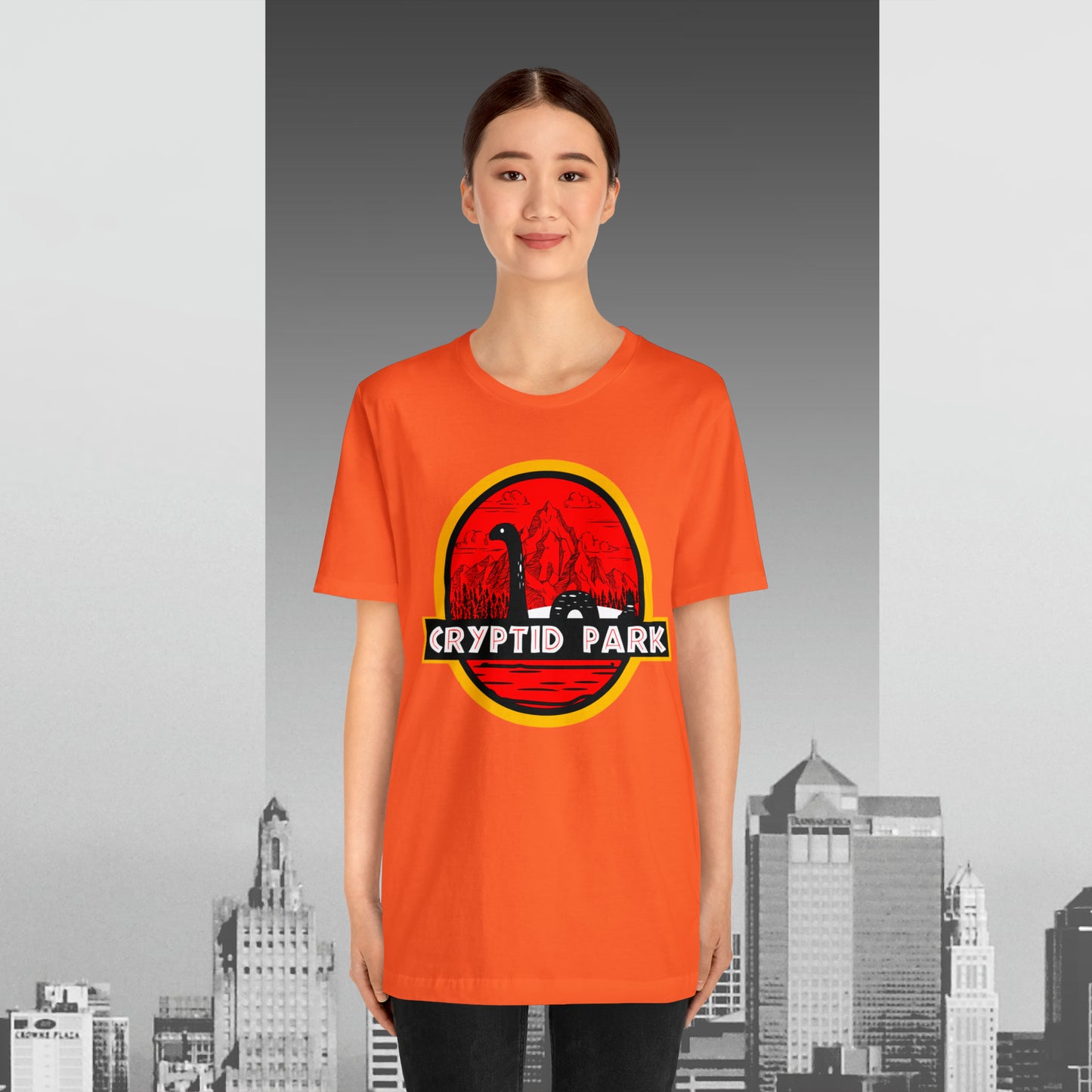 Cryptid Park Series Present The Loch Ness Monster Unisex Jersey Short Sleeve Tee