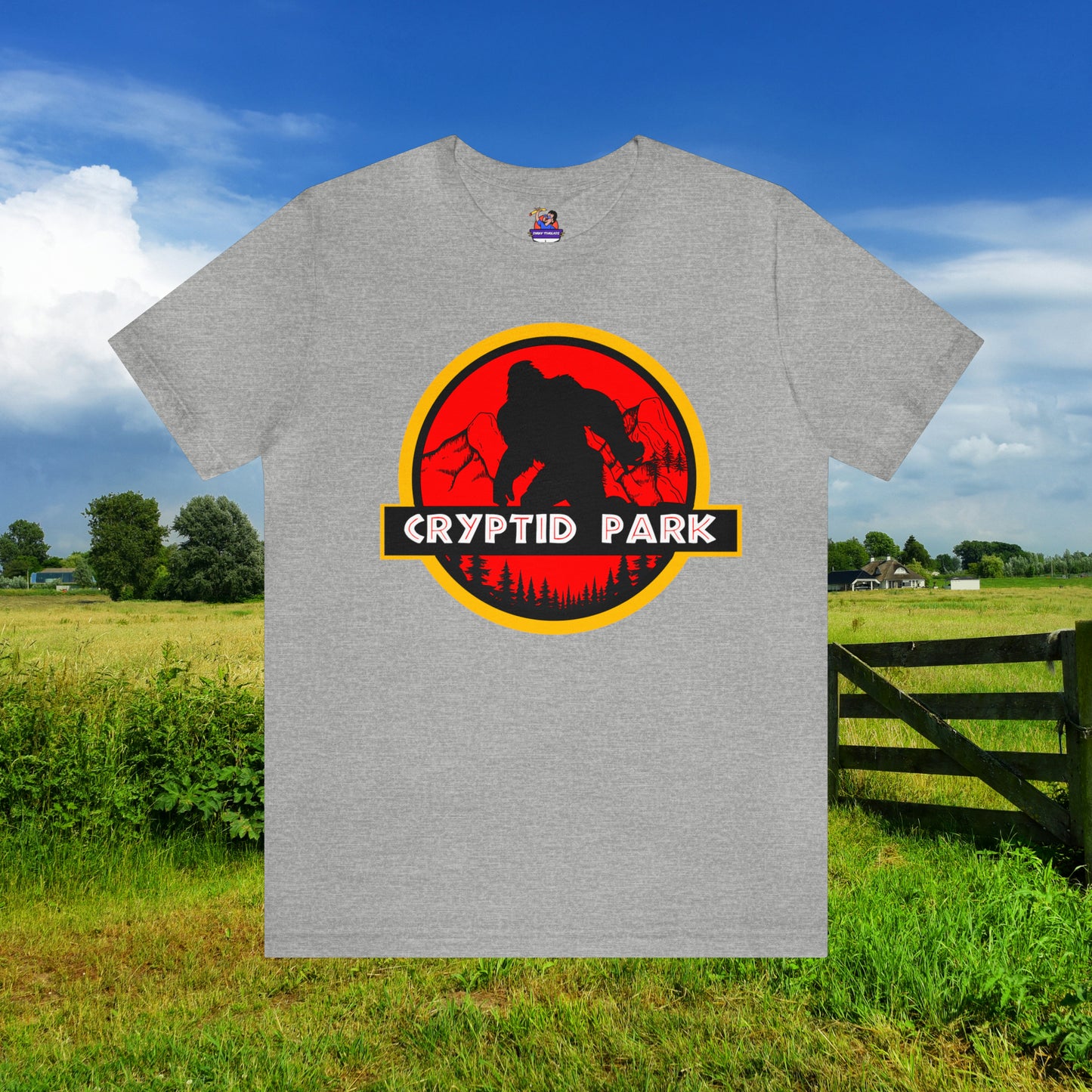 Cryptid Park Series Presents Bigfoot Unisex Jersey Short Sleeve Tee