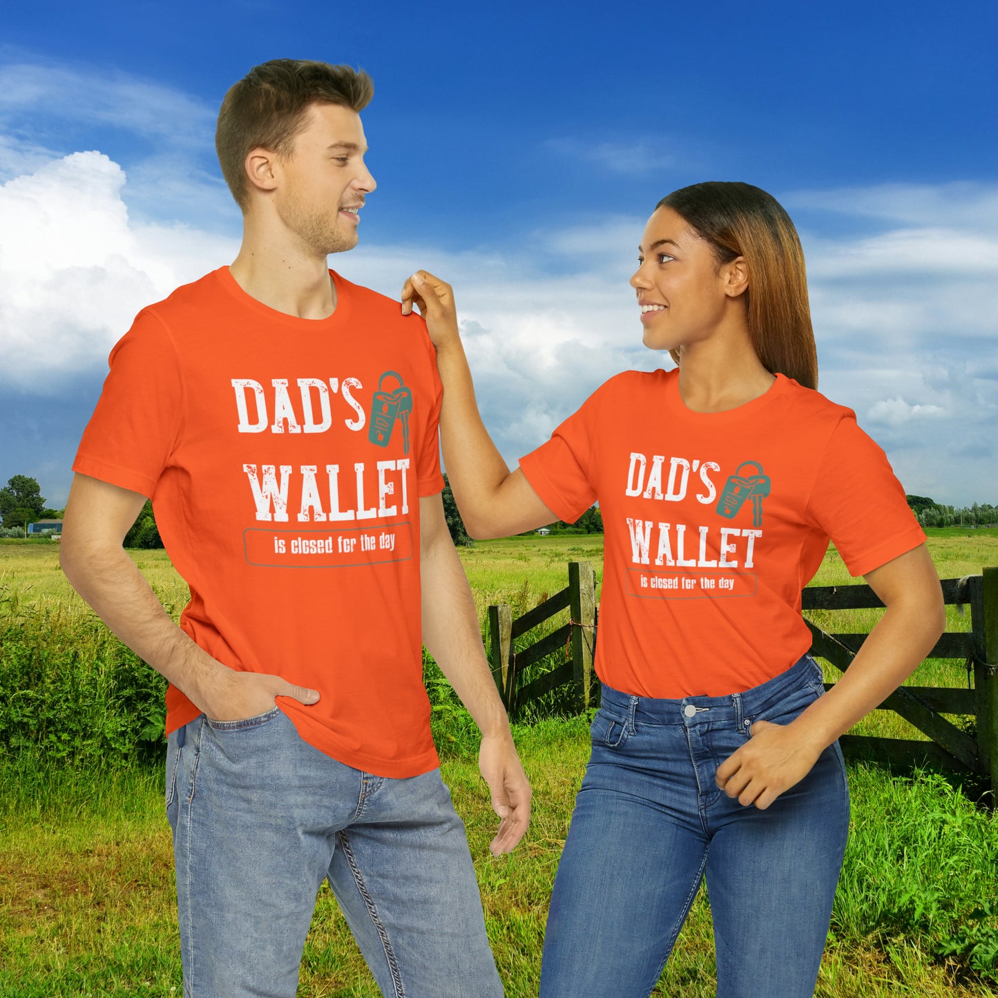 Dad's Wallet Is Closed For the Day /Unisex Jersey Short Sleeve Tee