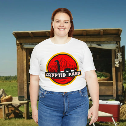 Cryptid Park Series Present The Loch Ness Monster Unisex Jersey Short Sleeve Tee