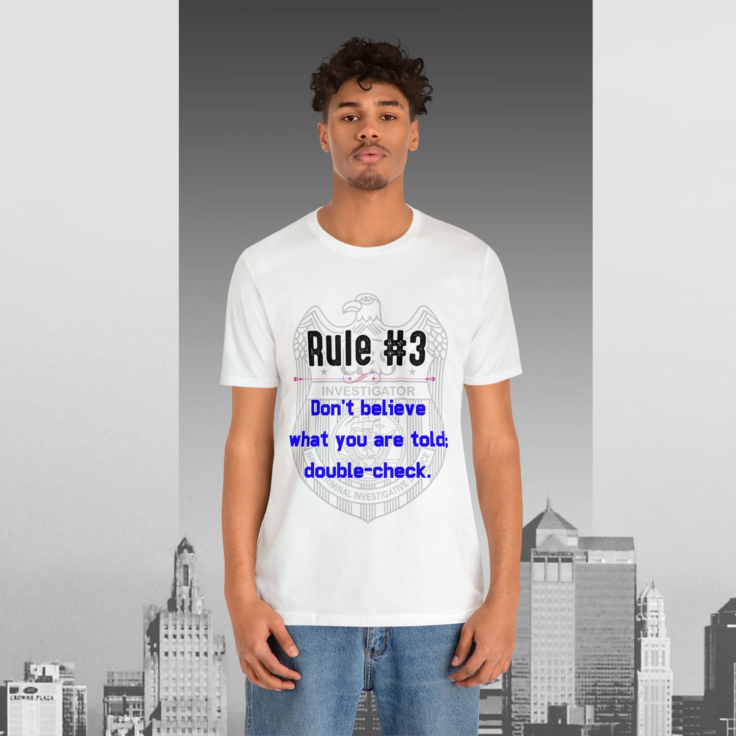 Rules of Gibbs #3 Don't Believe what you are told Unisex Jersey Short Sleeve Tee