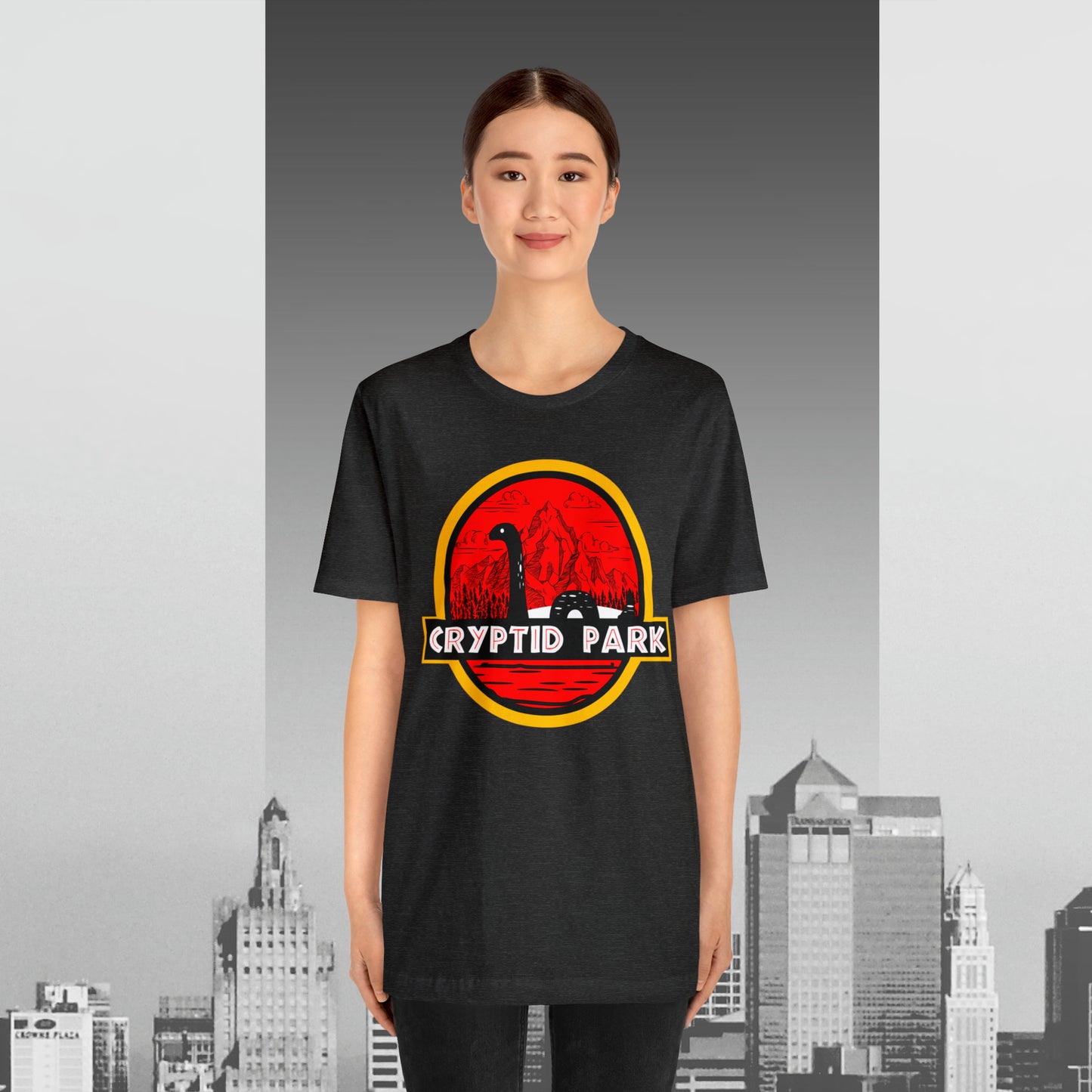 Cryptid Park Series Present The Loch Ness Monster Unisex Jersey Short Sleeve Tee