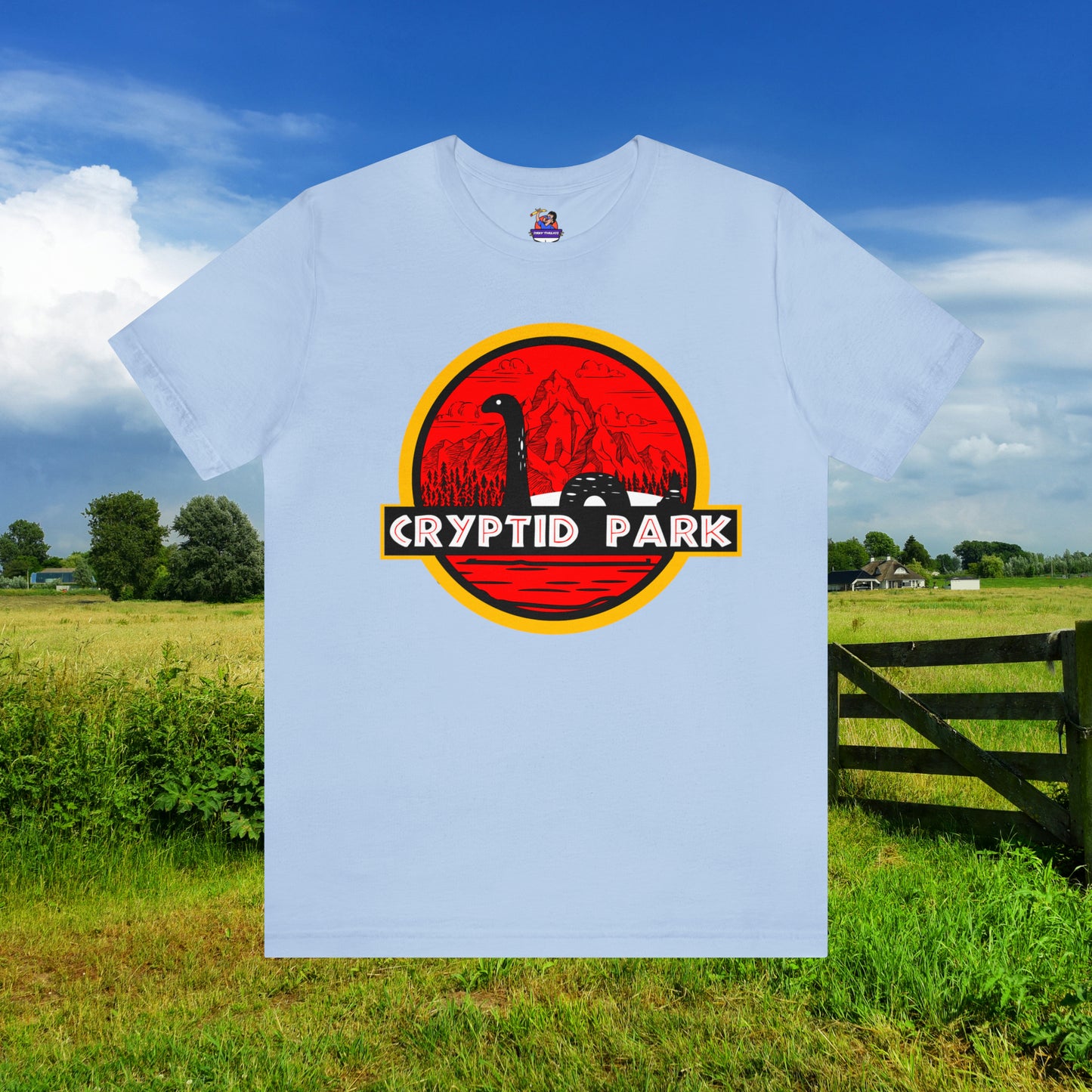 Cryptid Park Series Present The Loch Ness Monster Unisex Jersey Short Sleeve Tee