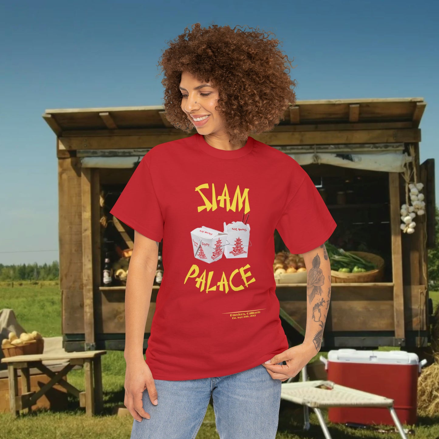 Siam Palace Established 2007 Unisex Heavy Cotton Tee