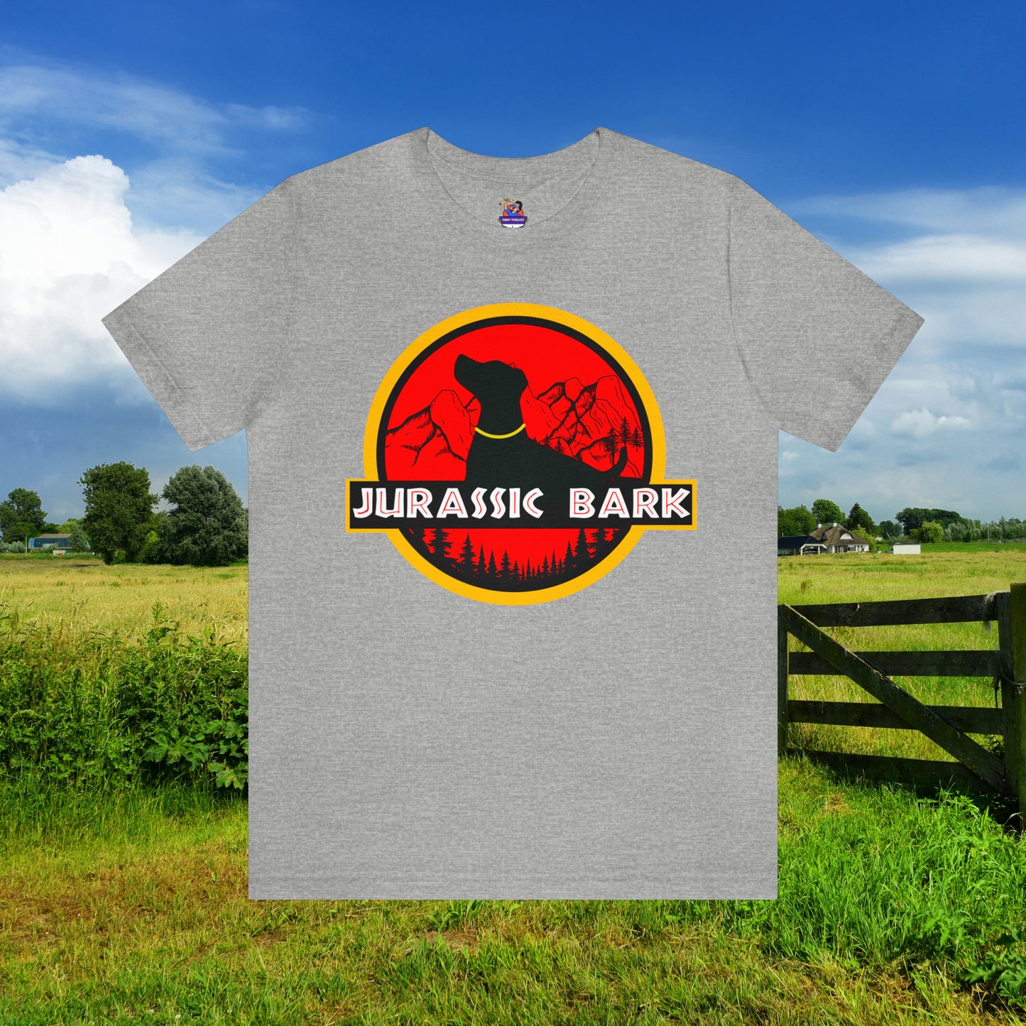 Jurassic Bark Labrador, Retriever Custom Unisex Jersey Short Sleeve Tee