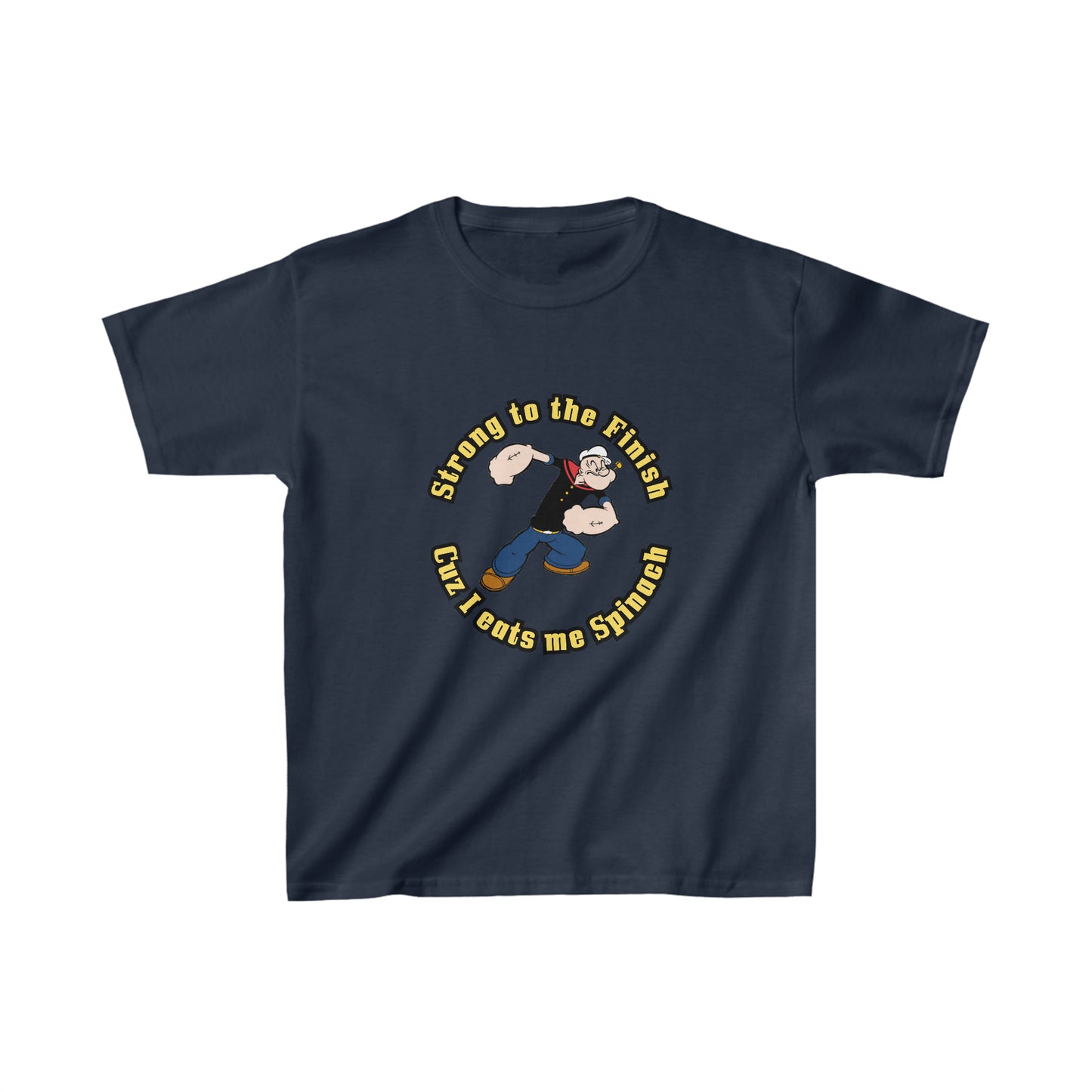 Popeye's Strong to the Finish Kids Heavy Cotton Tee