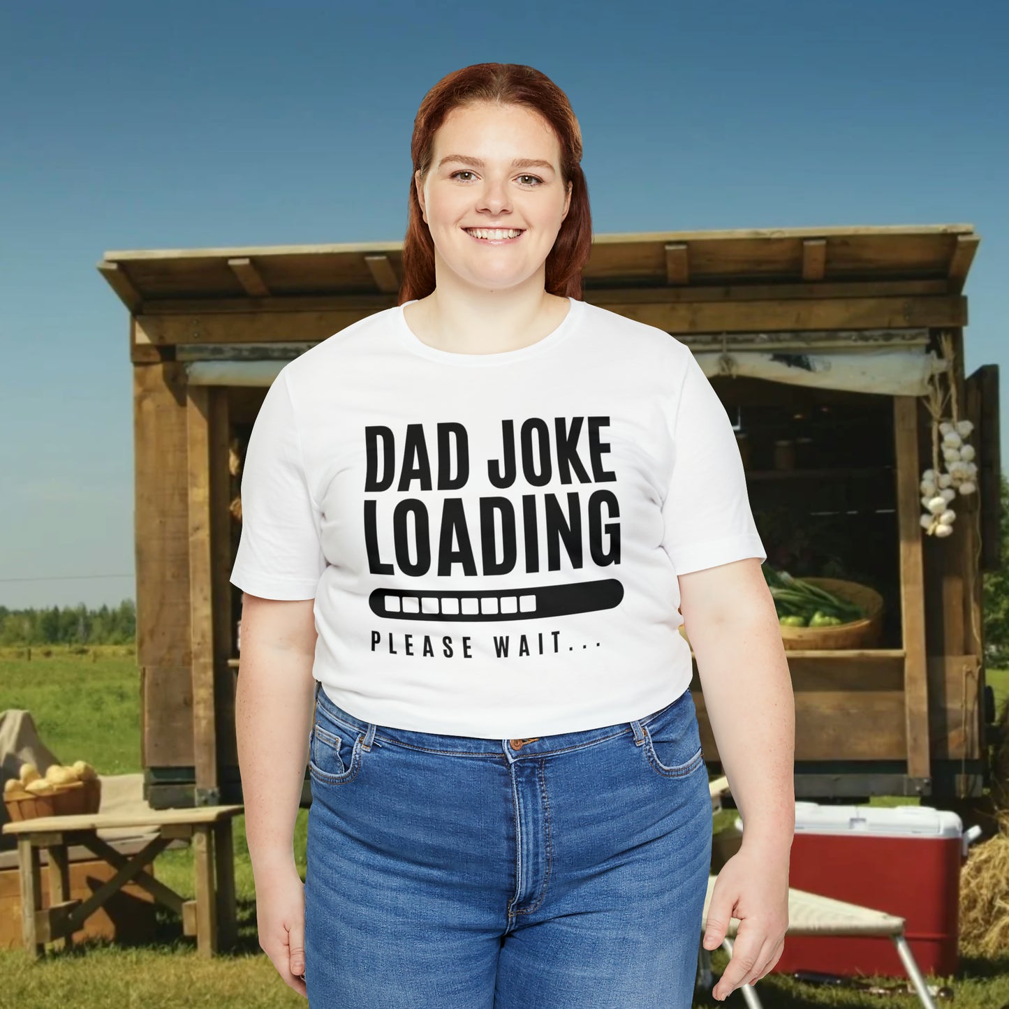 Dad Joke Loading Please Wait / Unisex Jersey Short Sleeve Tee