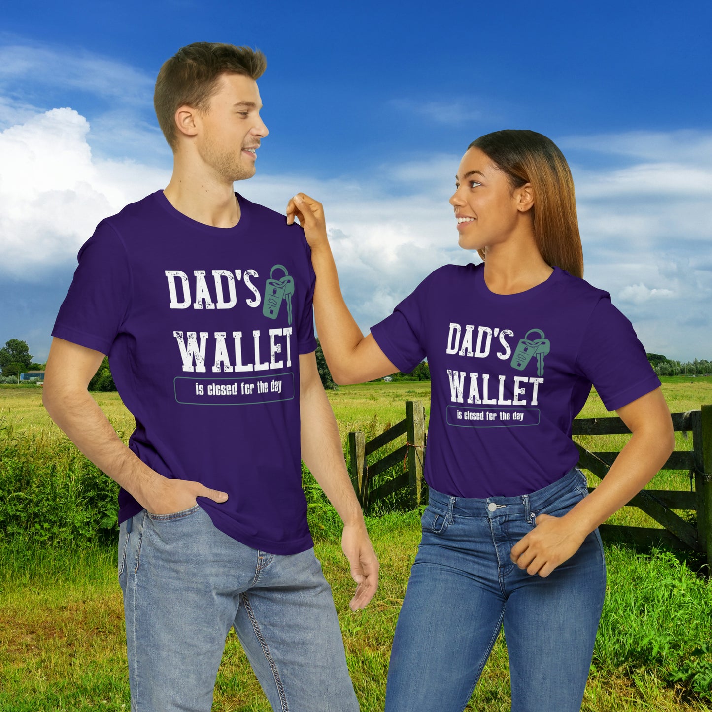 Dad's Wallet Is Closed For the Day /Unisex Jersey Short Sleeve Tee