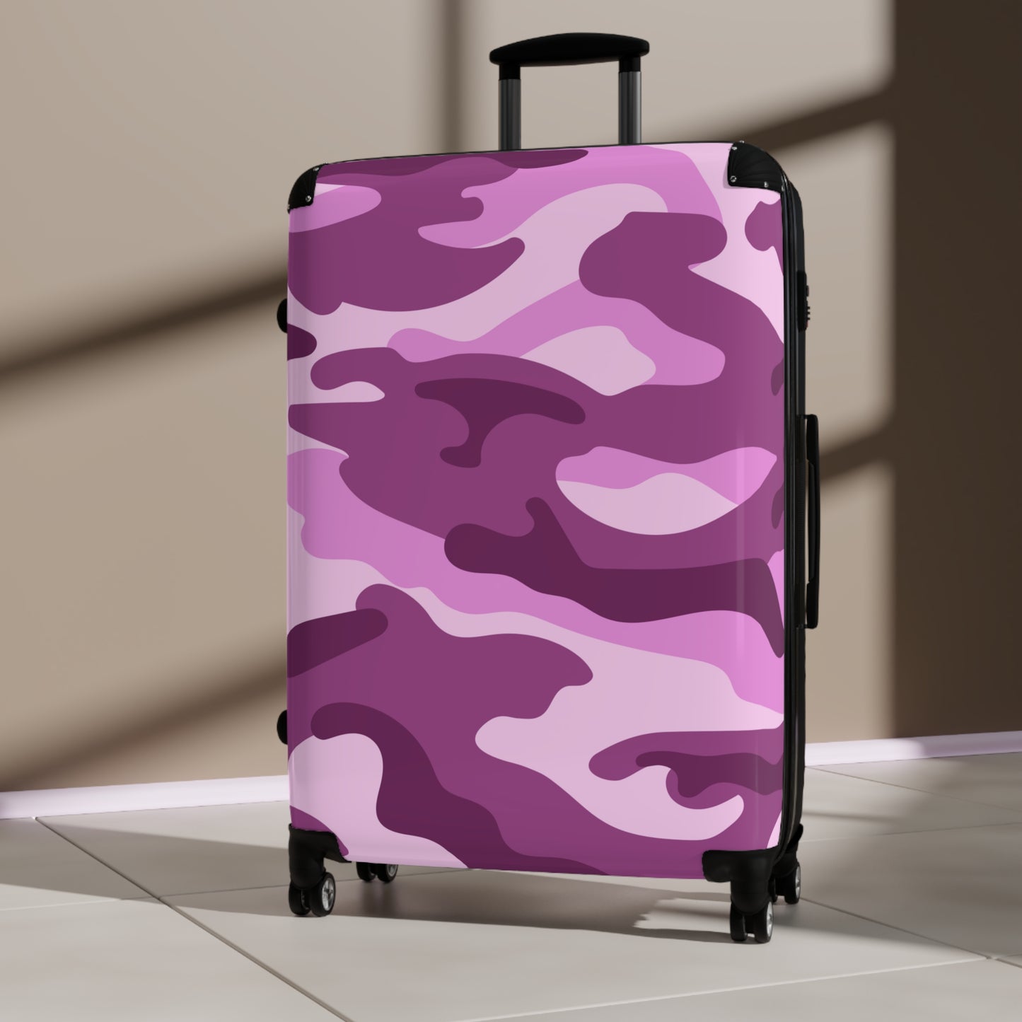 Pink Camo Suitcase