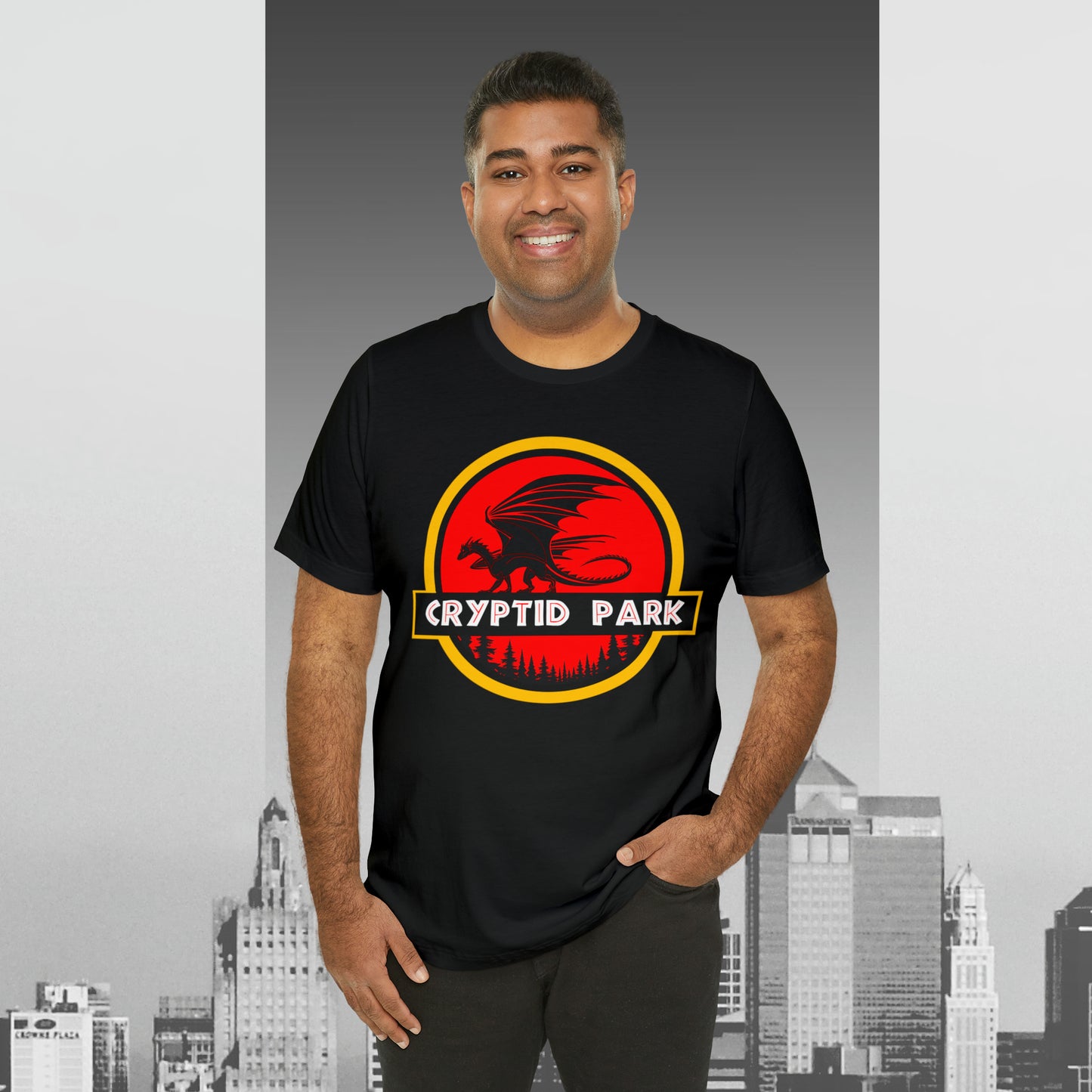 Cryptid Park Series Present The Dragon Unisex Jersey Short Sleeve Tee