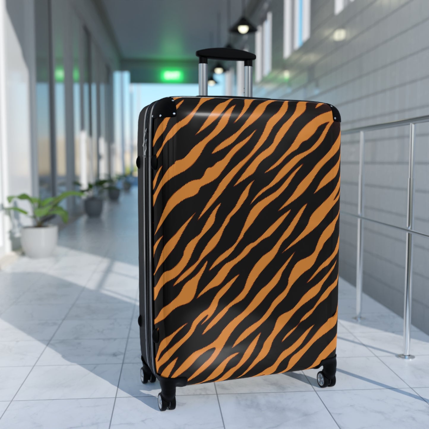 Tiger Print Suitcase