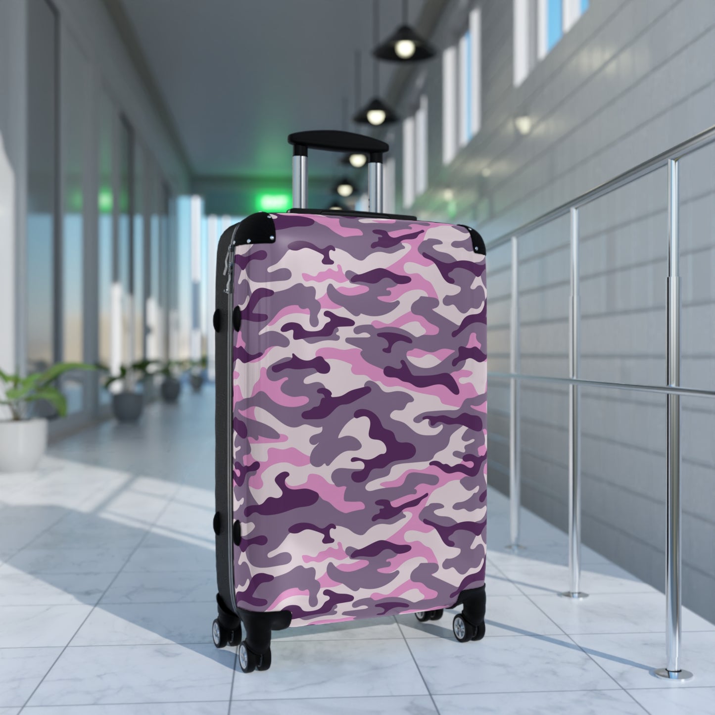 Pink Camo Suitcase