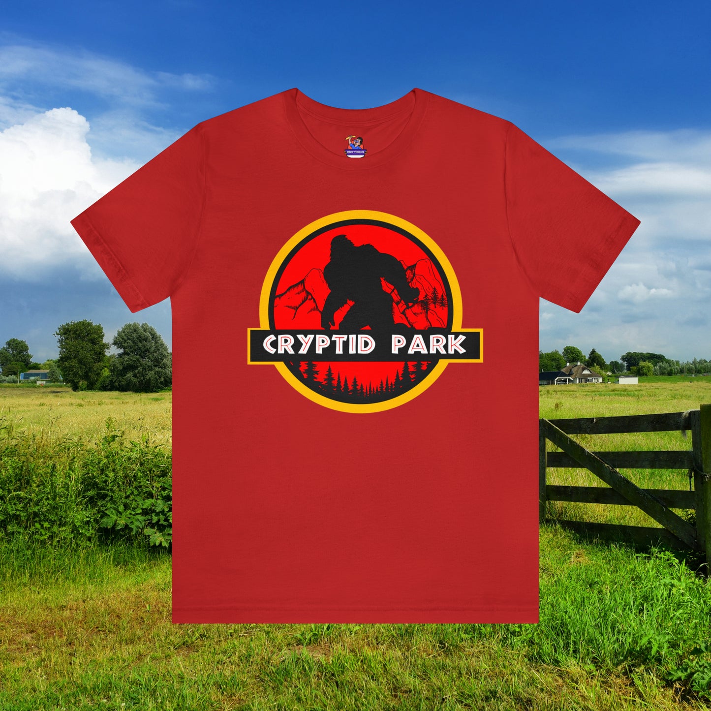 Cryptid Park Series Presents Bigfoot Unisex Jersey Short Sleeve Tee