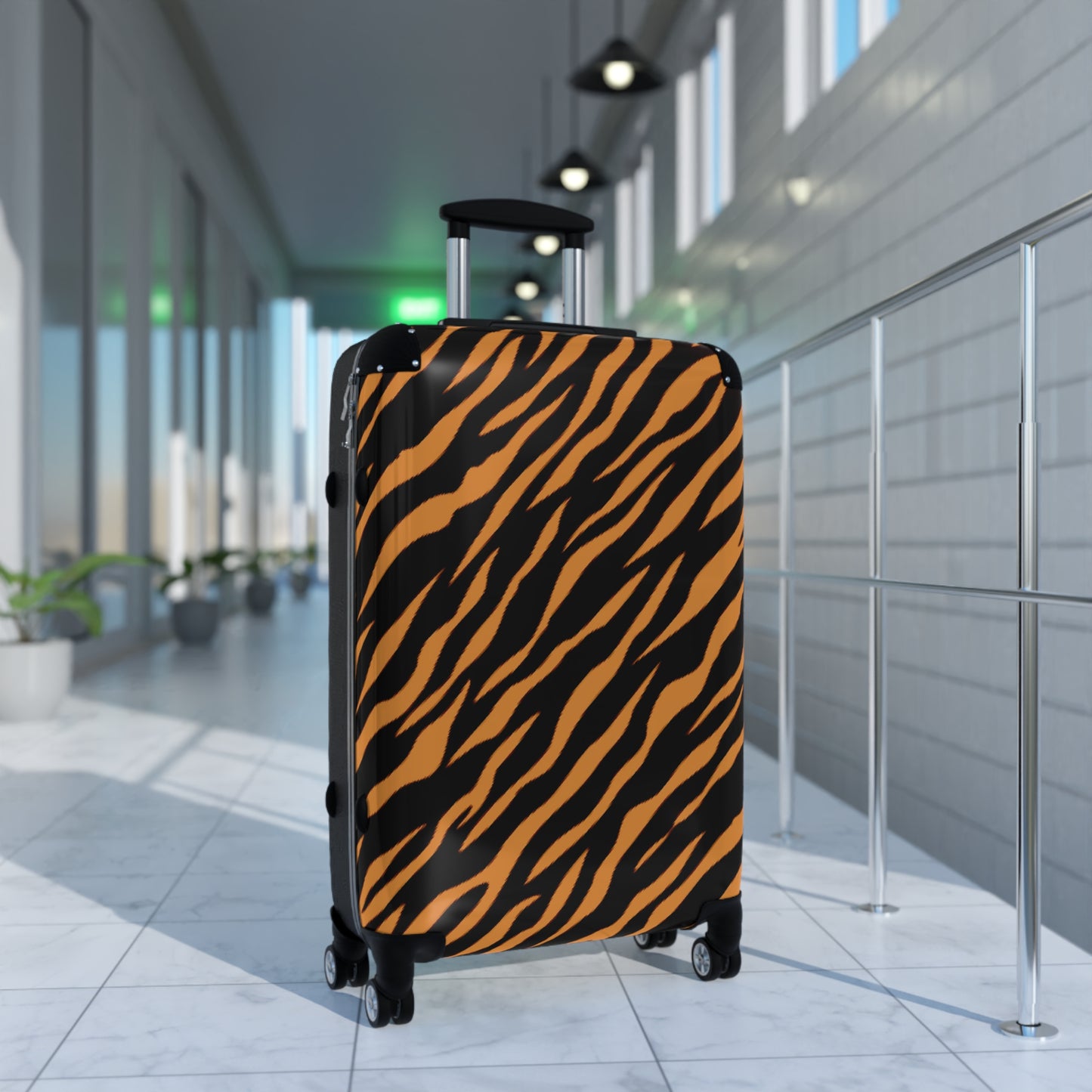 Tiger Print Suitcase