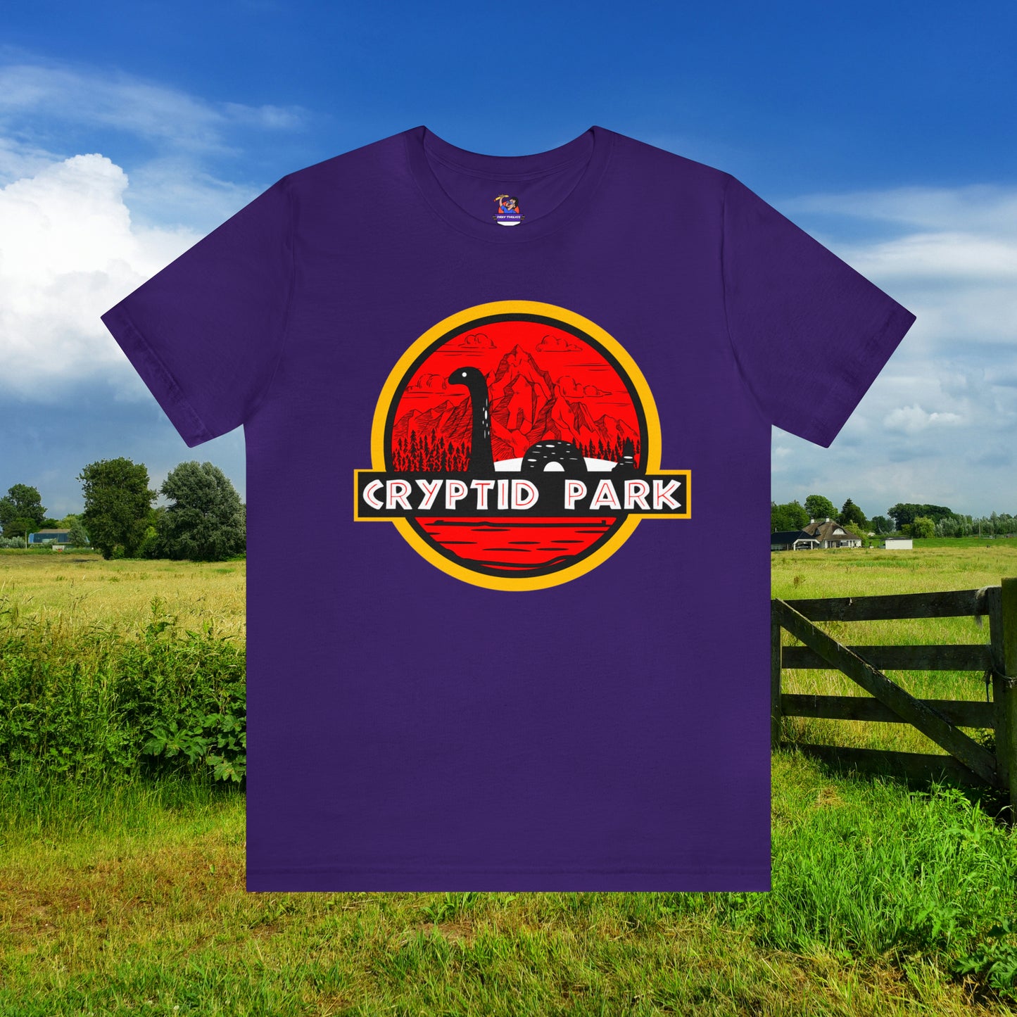 Cryptid Park Series Present The Loch Ness Monster Unisex Jersey Short Sleeve Tee