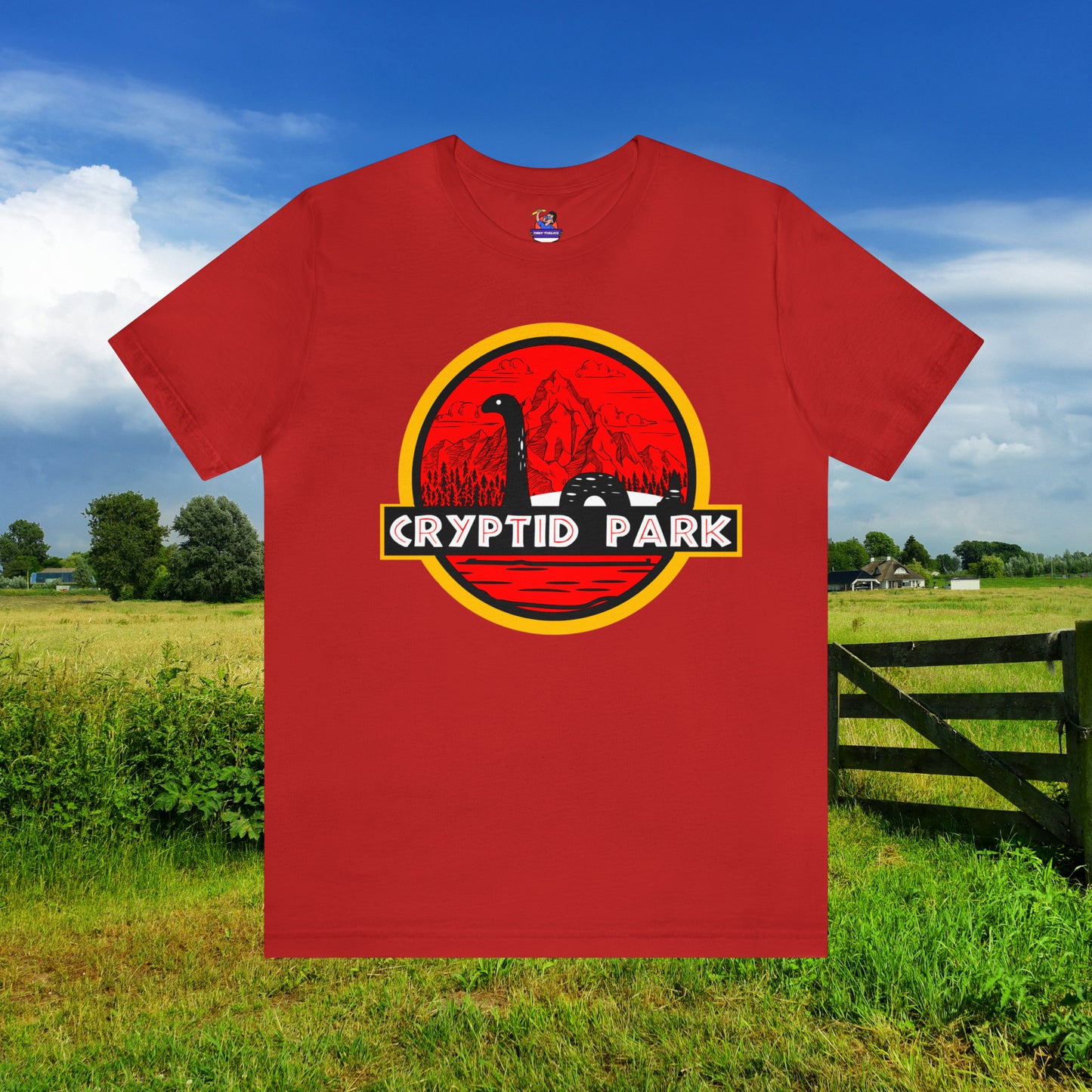 Cryptid Park Series Present The Loch Ness Monster Unisex Jersey Short Sleeve Tee