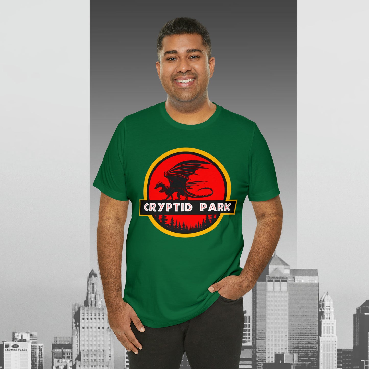 Cryptid Park Series Present The Dragon Unisex Jersey Short Sleeve Tee