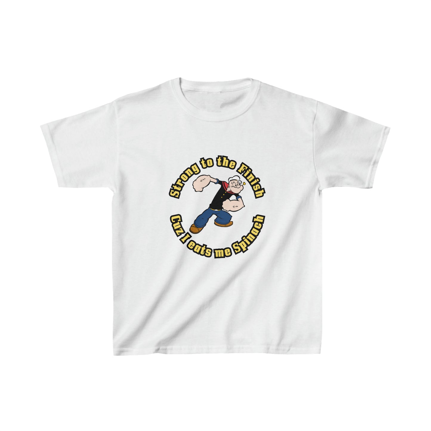 Popeye's Strong to the Finish Kids Heavy Cotton Tee