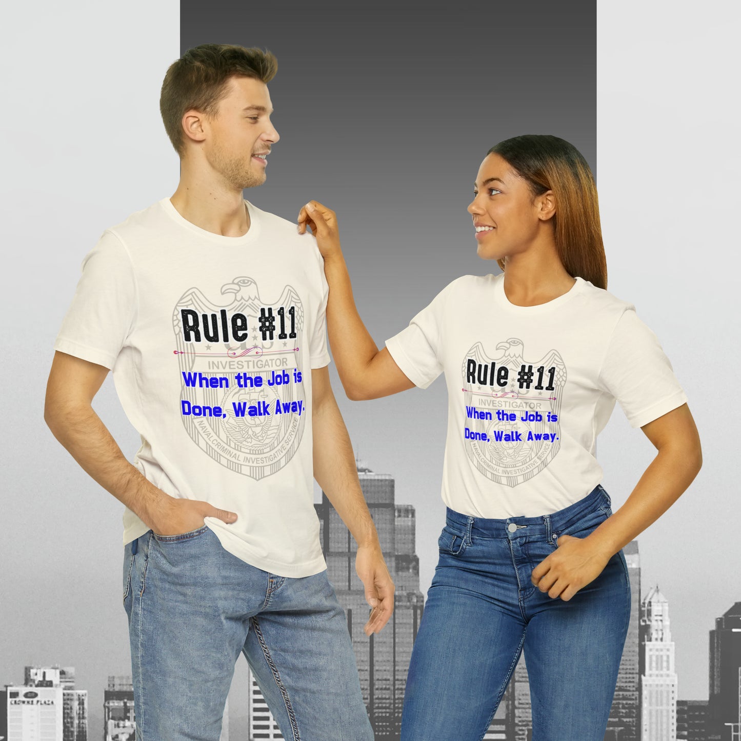 Rules of Gibbs #11 When the Job is Done, Walk Away Unisex Jersey Short Sleeve Tee