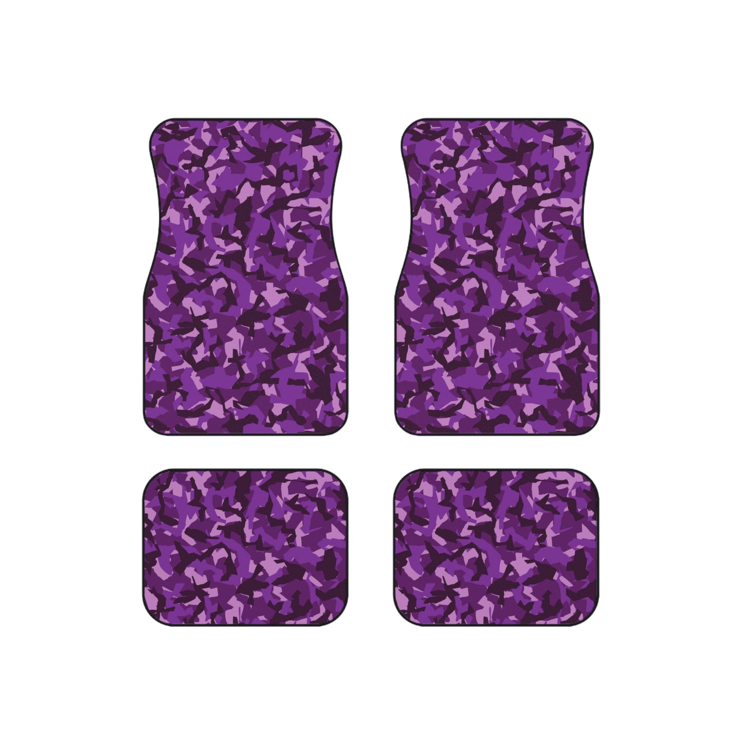 Purple Camo Car Mats (Set of 4)