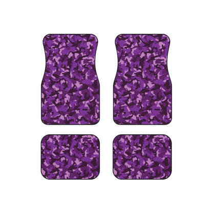 Purple Camo Car Mats (Set of 4)