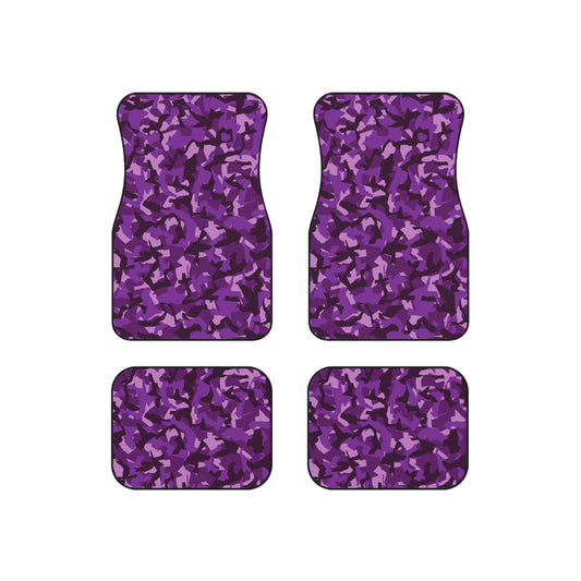 Purple Camo Car Mats (Set of 4)