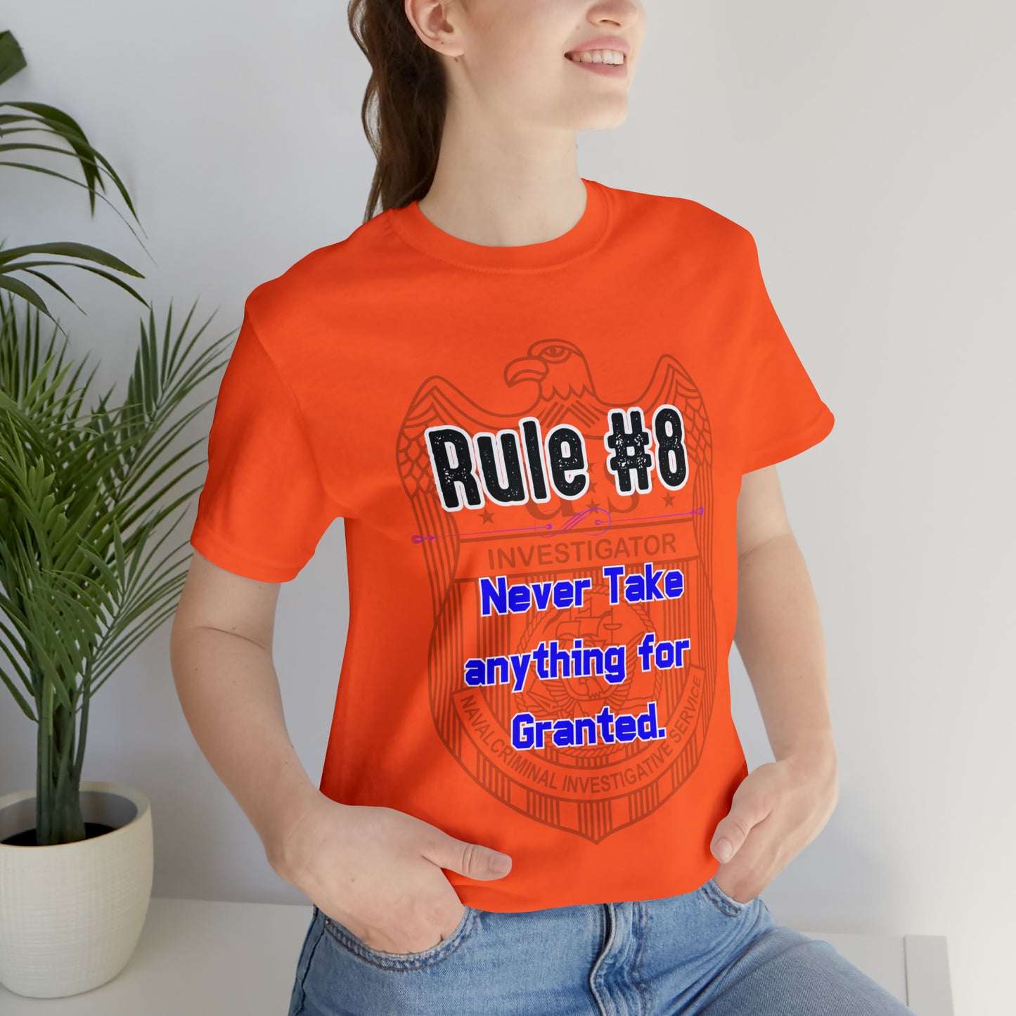 Rules of Gibbs #8 Never Take anything for Granted Unisex Jersey Short Sleeve Tee