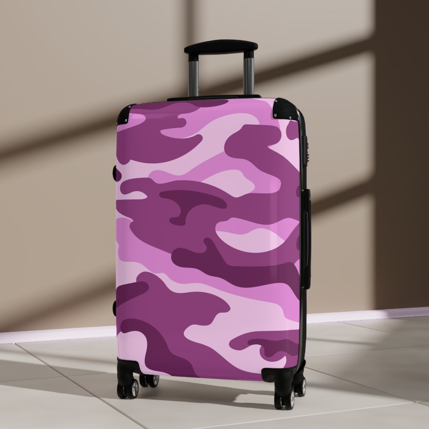 Pink Camo Suitcase