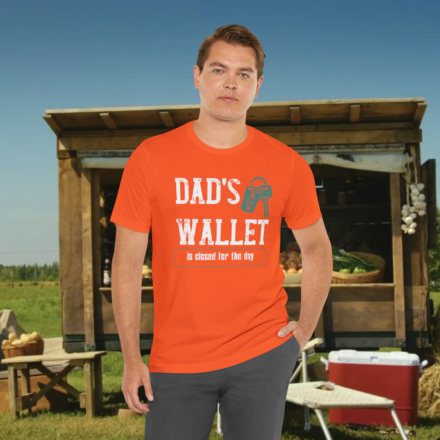 Dad's Wallet Is Closed For the Day /Unisex Jersey Short Sleeve Tee