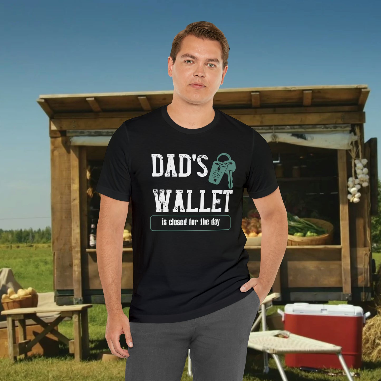 Dad's Wallet Is Closed For the Day /Unisex Jersey Short Sleeve Tee