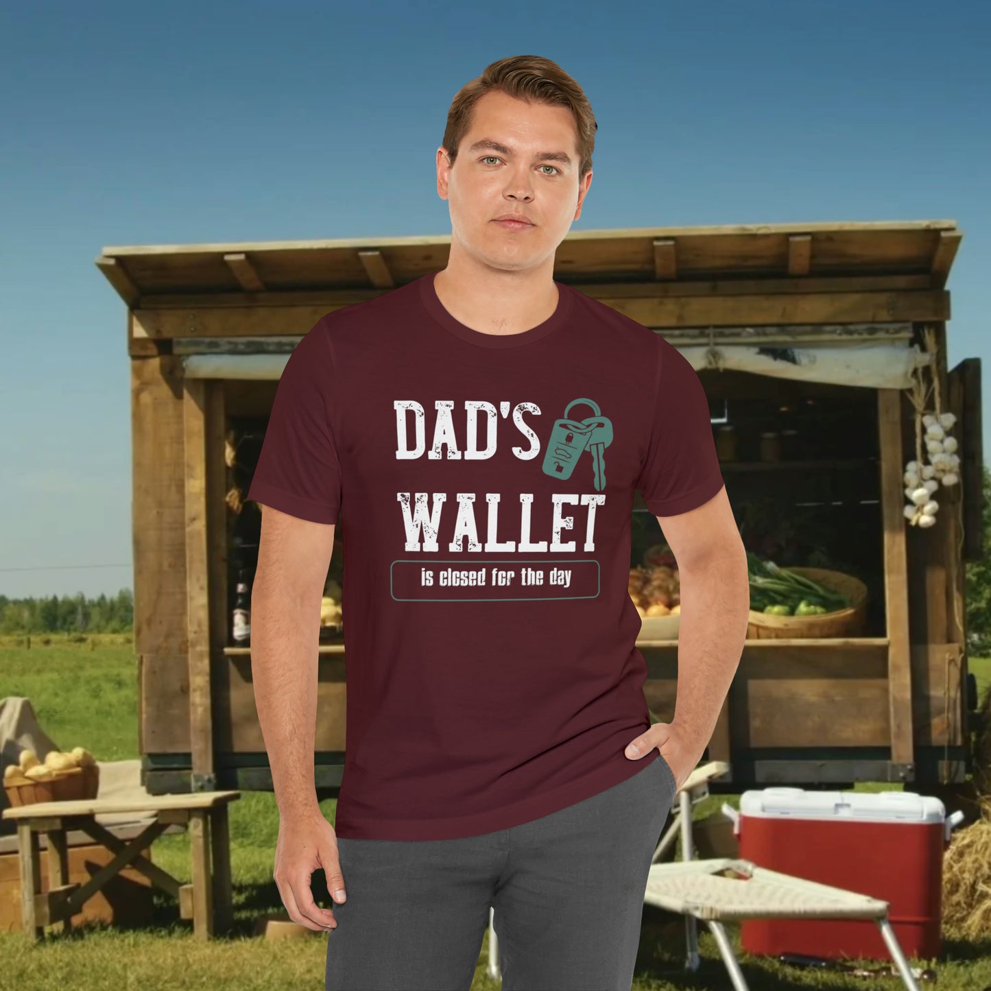 Dad's Wallet Is Closed For the Day /Unisex Jersey Short Sleeve Tee