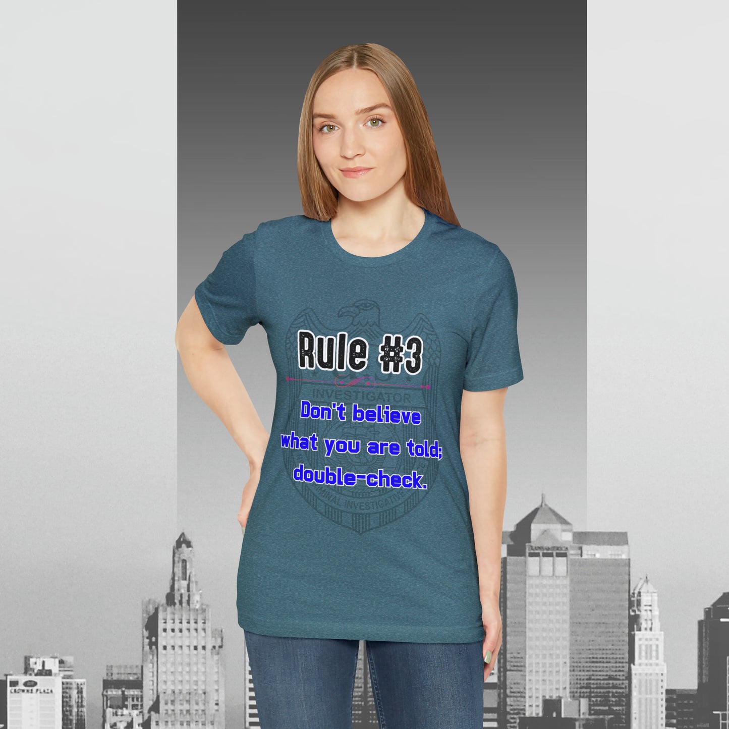 Rules of Gibbs #3 Don't Believe what you are told Unisex Jersey Short Sleeve Tee