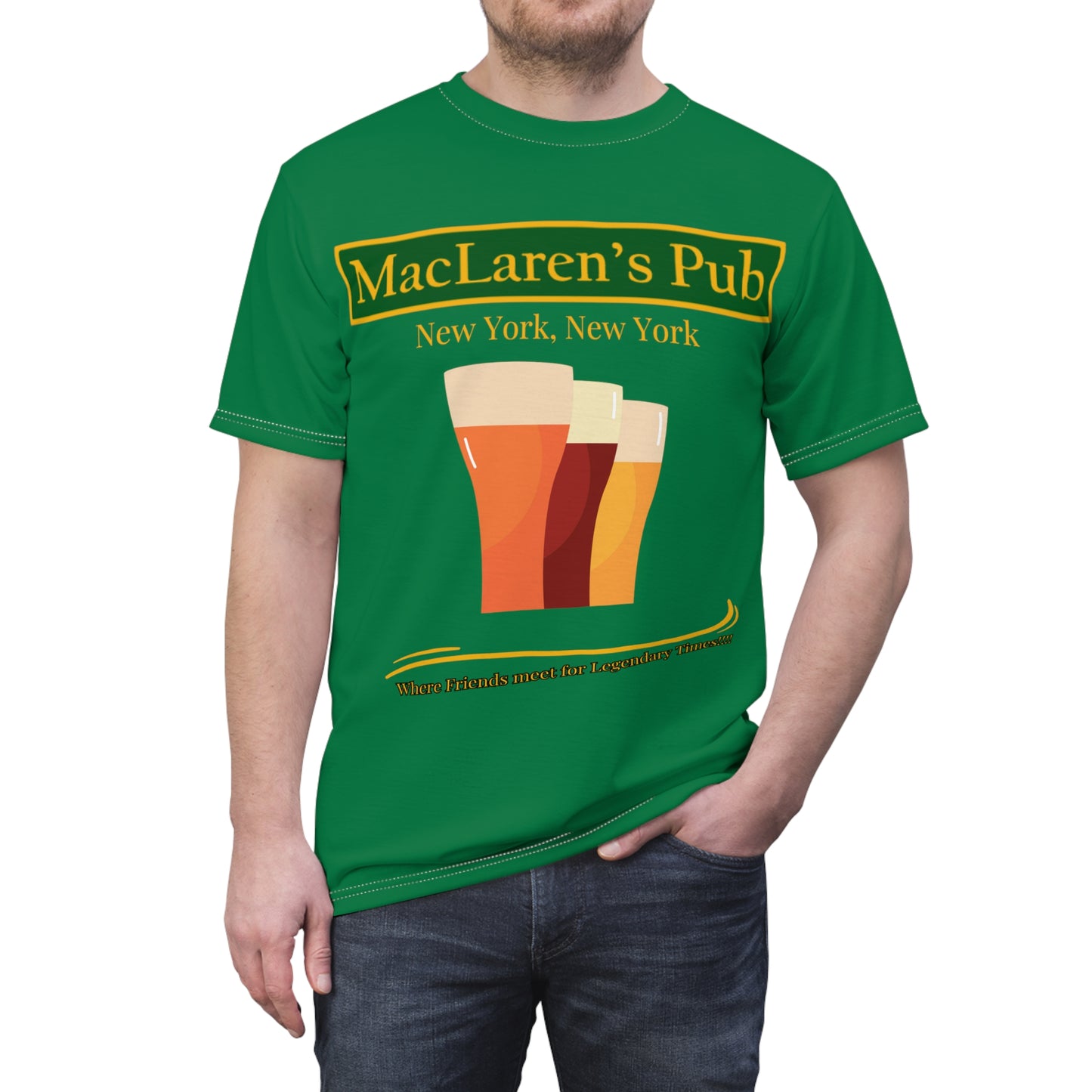 MacLaren's Pub Unisex Cut & Sew Tee (AOP)