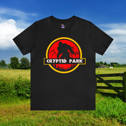 Cryptid Park Series Presents Bigfoot Unisex Jersey Short Sleeve Tee