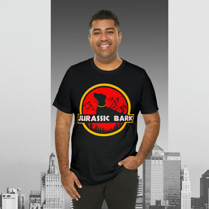 Jurassic Bark Labrador, Retriever Custom Unisex Jersey Short Sleeve Tee