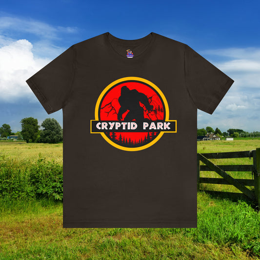 Cryptid Park Series Presents Bigfoot Unisex Jersey Short Sleeve Tee