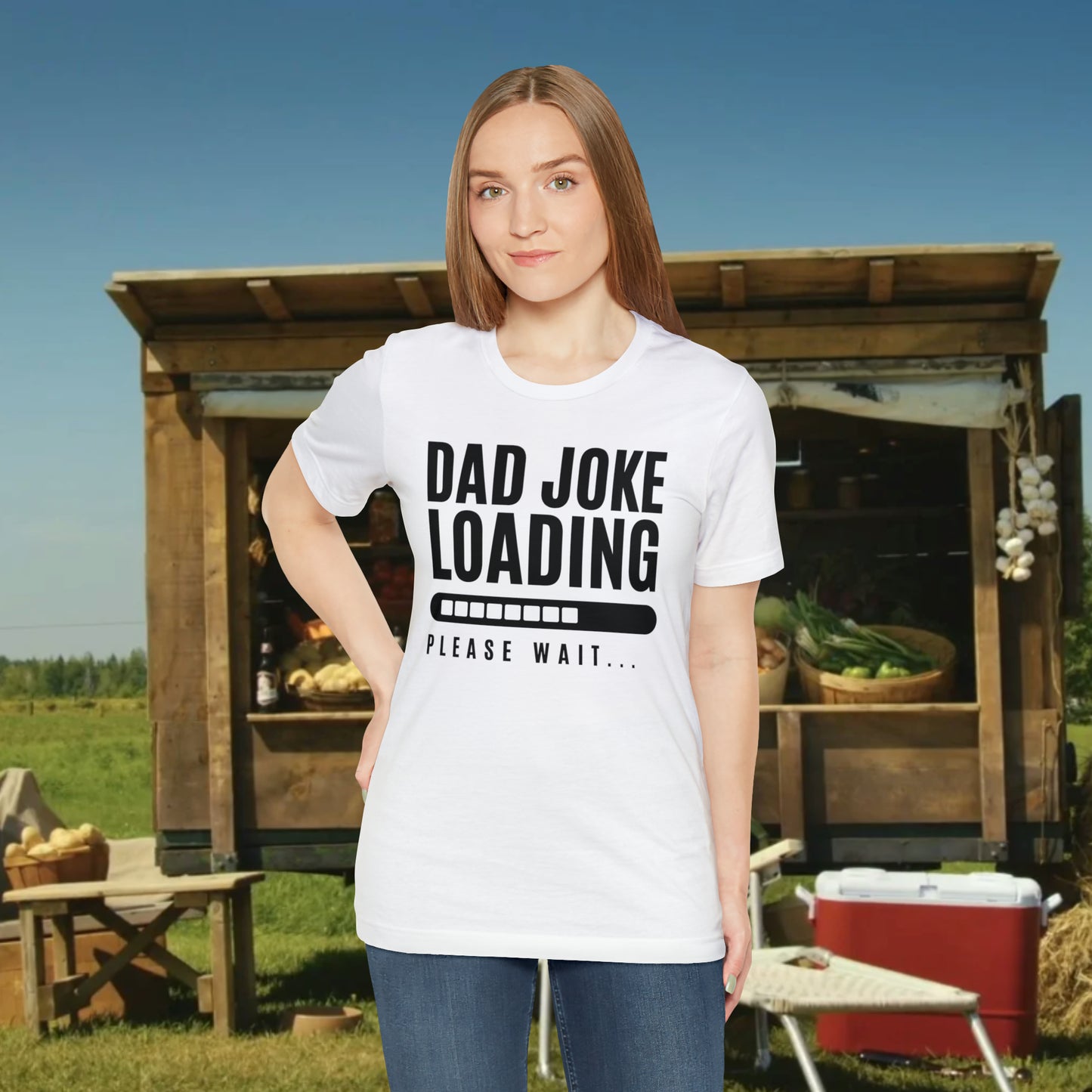 Dad Joke Loading Please Wait / Unisex Jersey Short Sleeve Tee