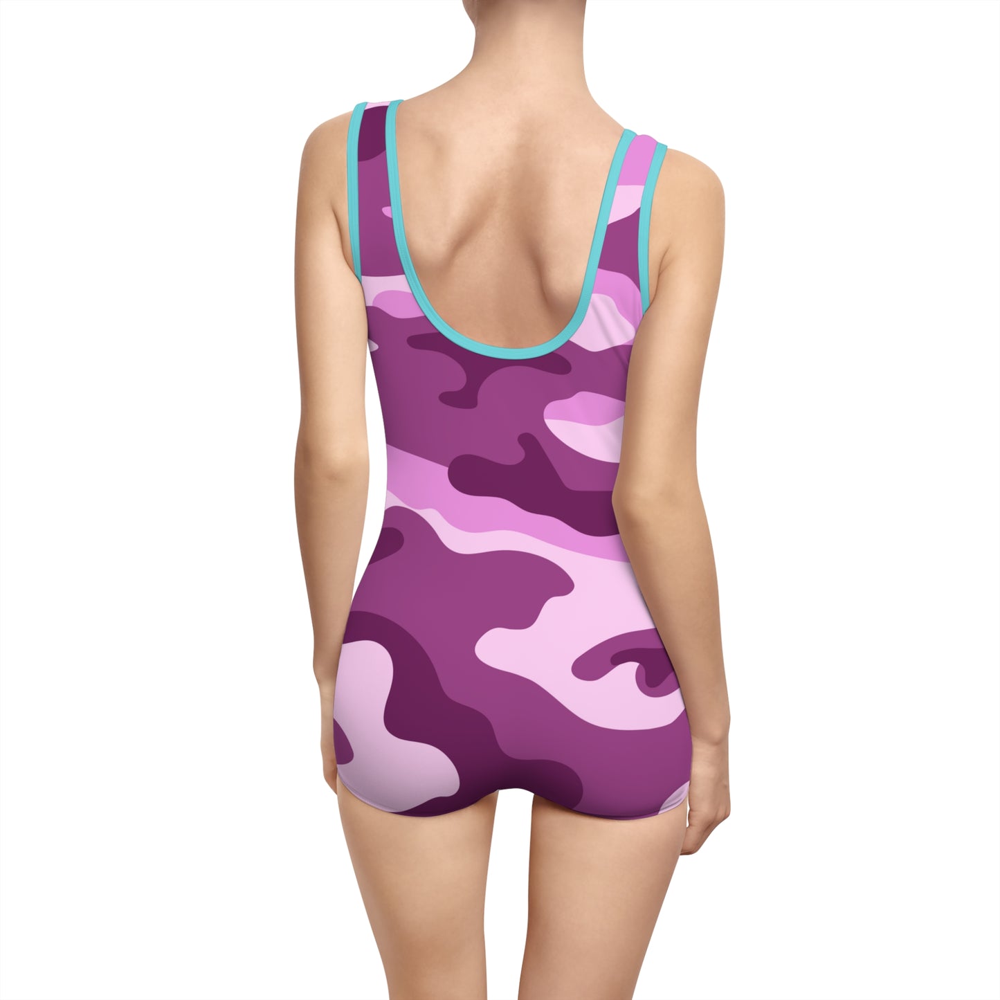 Pink Camo Women's Vintage Swimsuit (AOP)