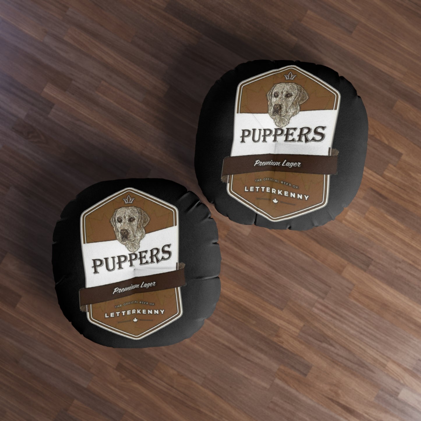 Puppers Premium Lager Tufted Floor Pillow, Round