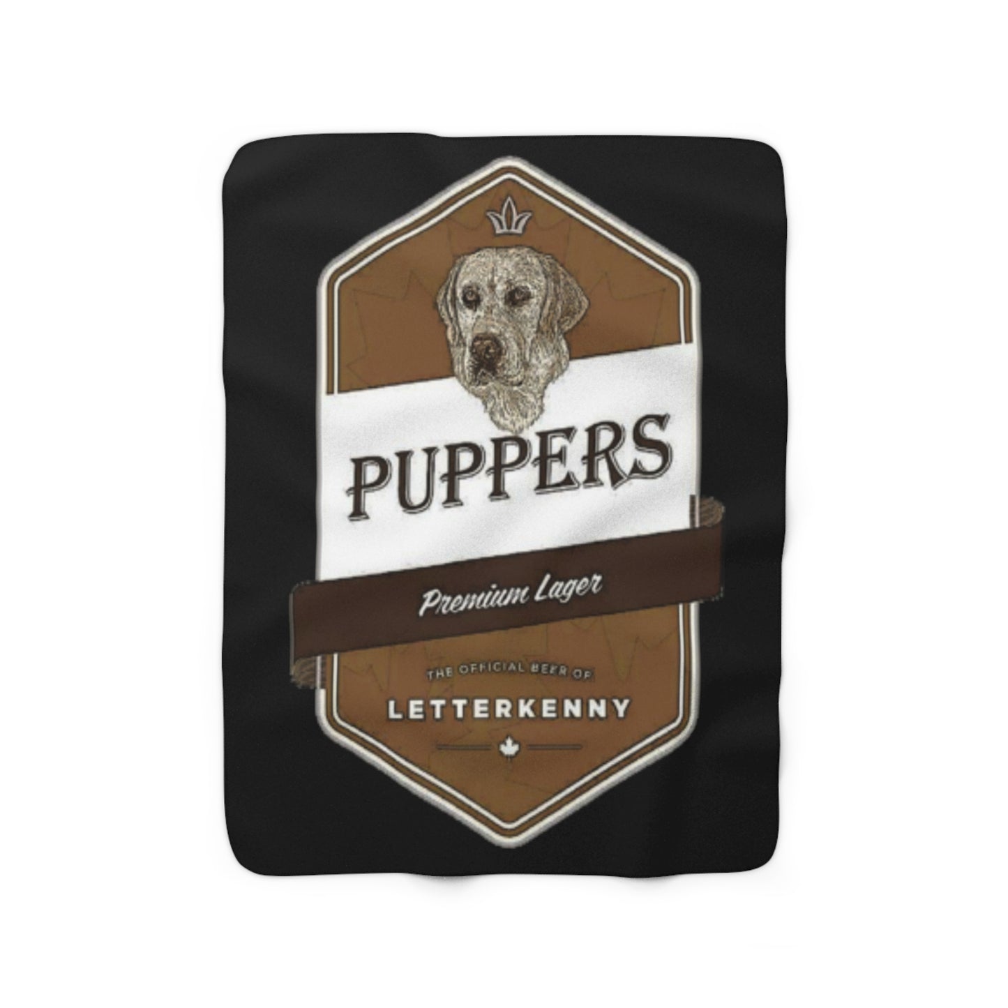 Puppers Premium Lager Sherpa Fleece Blanket