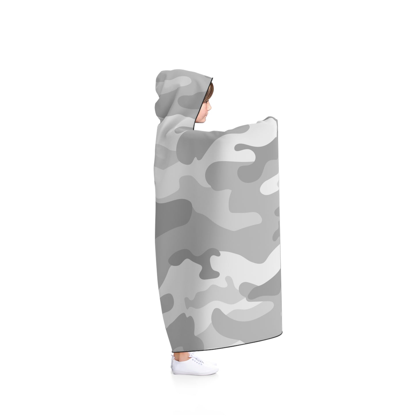 Light Gray Hooded Blanket