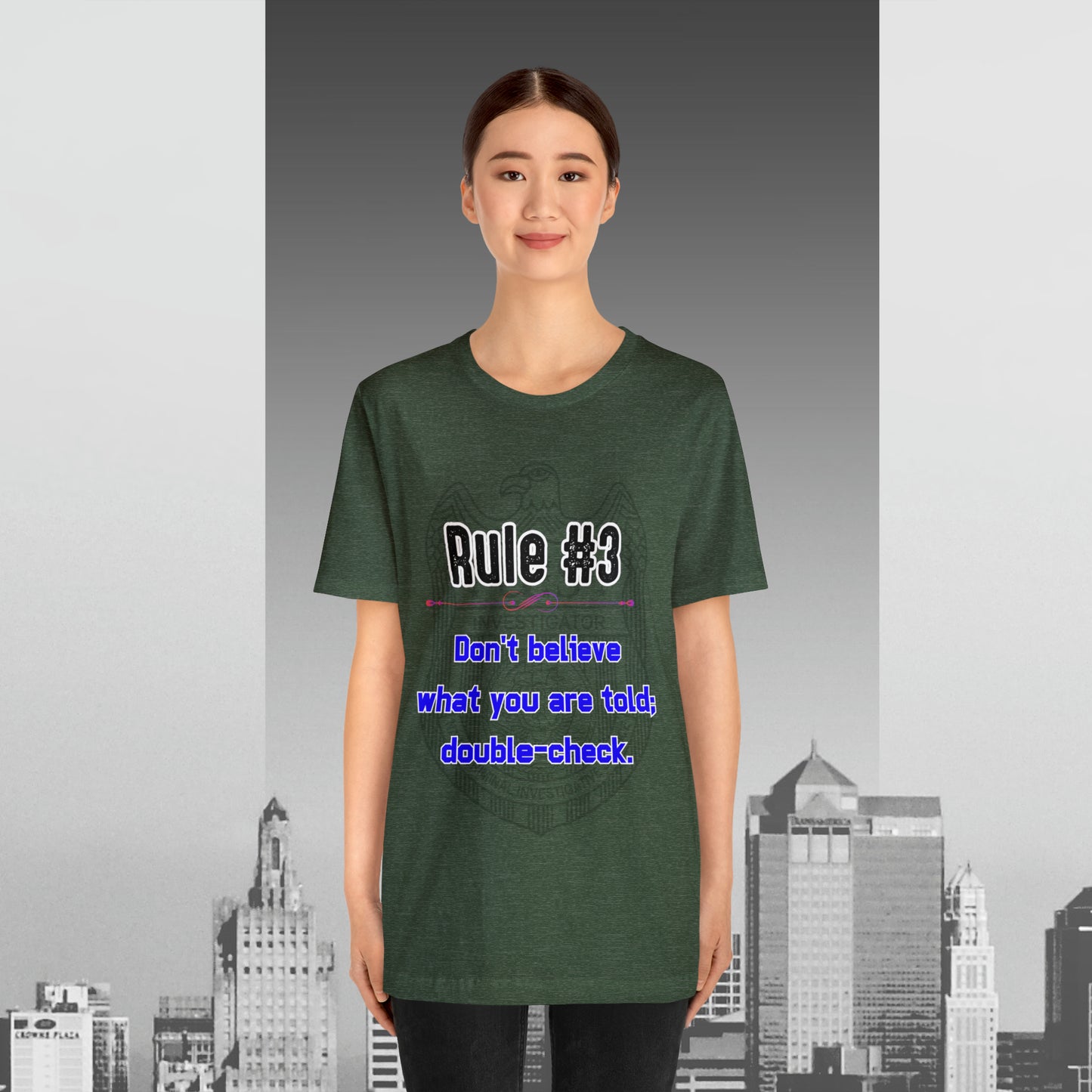 Rules of Gibbs #3 Don't Believe what you are told Unisex Jersey Short Sleeve Tee